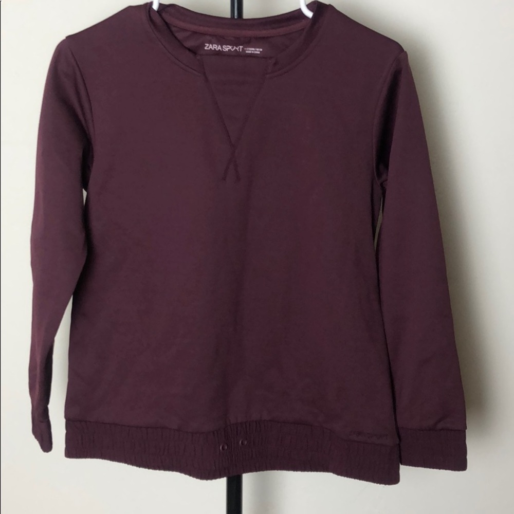 Zara Sport Burgundy Sweatshirt 11-12yr